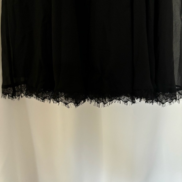 NWT Dress the Population Corey Chiffon Cocktail Dress Cap Sleeve Midi Small - Picture 3 of 8